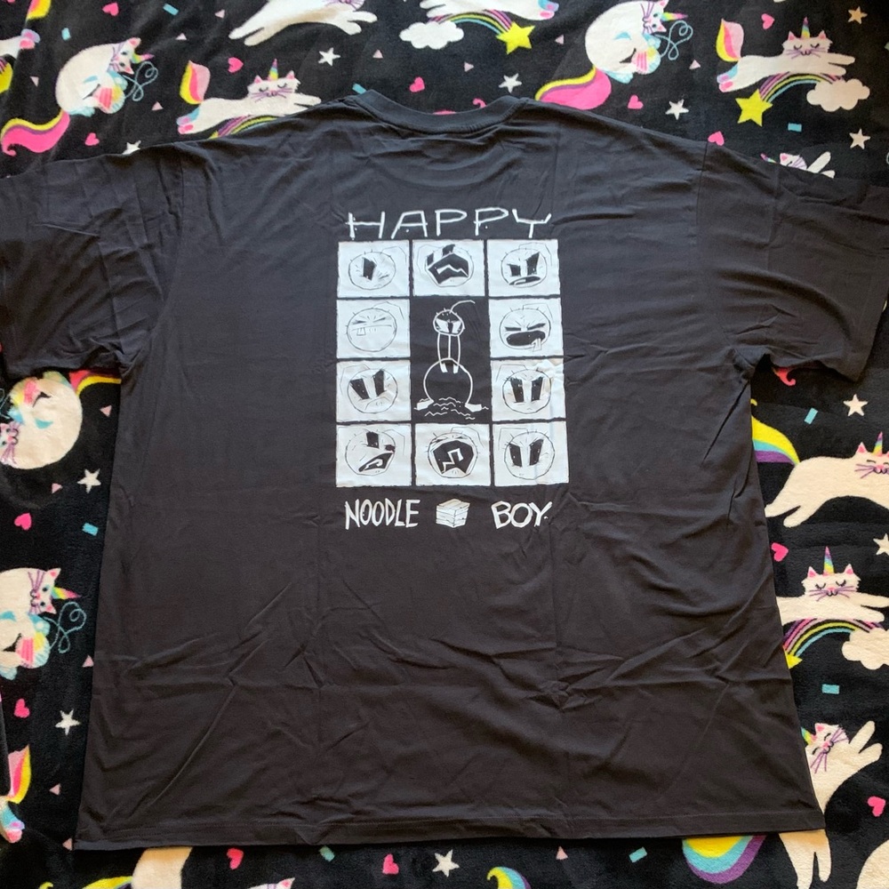 Happy Noodle Boy double sided shirt